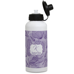 Sea Shells Water Bottles - Aluminum - 20 oz - White (Personalized)