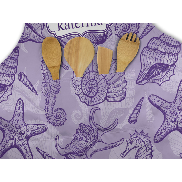 Sea Shells Apron - Pocket Detail with Props