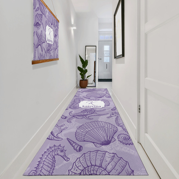 Sea Shells Area Rug Sizes - In Context (vertical)