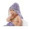 Sea Shells Baby Hooded Towel on Child
