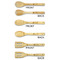 Sea Shells Bamboo Cooking Utensils Set - Double Sided - APPROVAL