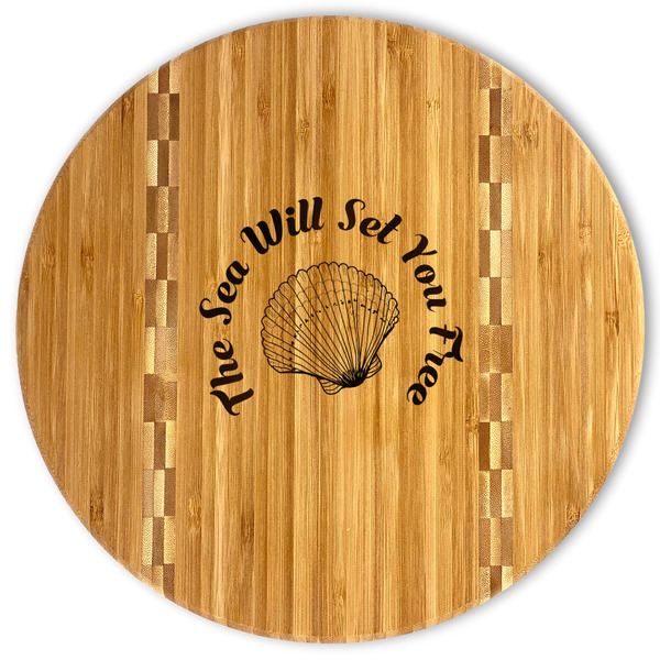 Custom Sea Shells Bamboo Cutting Board (Personalized)
