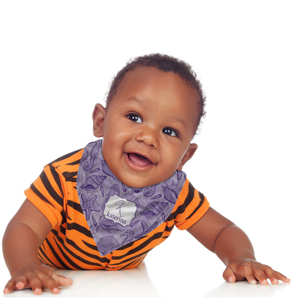 Sea Shells Bandana Bib - (Lifestyle 1 boy)