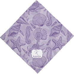 Sea Shells Dog Bandana Scarf w/ Name and Initial