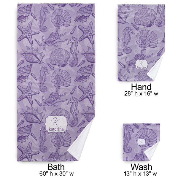 Sea Shells Bath Towel Sets - 3-piece - Approval