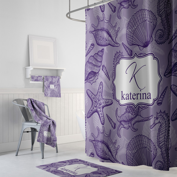 Sea Shells Bath Towel Sets - 3-piece - In Context