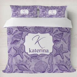 Sea Shells Duvet Cover Set - King (Personalized)