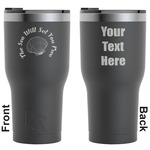 Sea Shells RTIC Tumbler - Black - Engraved Front & Back (Personalized)