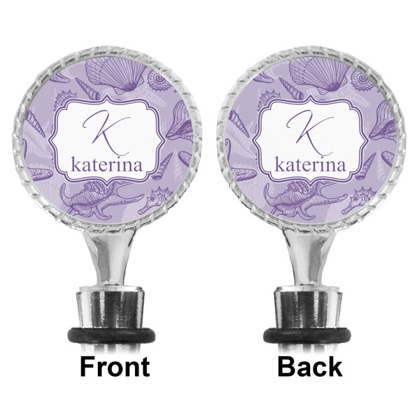 Sea Shells Bottle Stopper - Front and Back