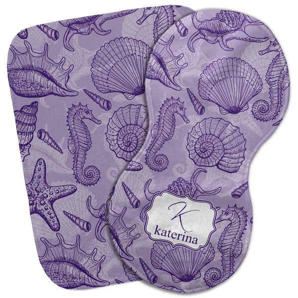 Custom Sea Shells Burp Cloth (Personalized)