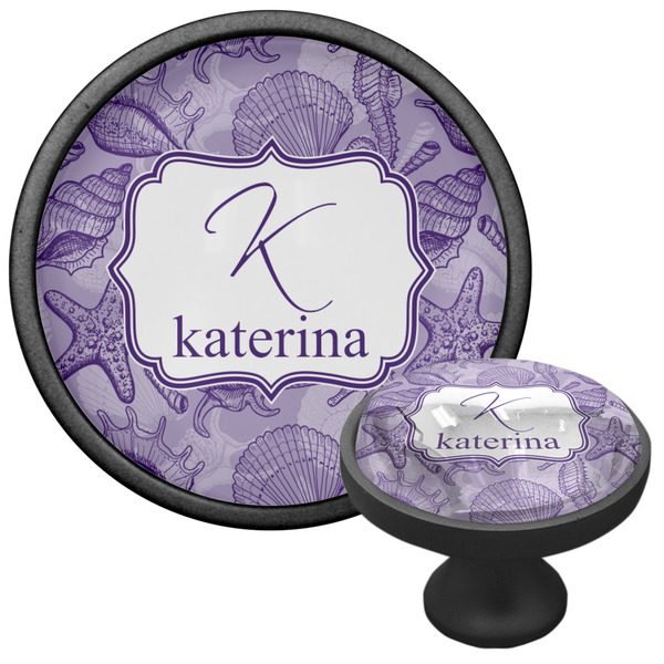 Sea Shells Cabinet Knob - Black - Multi Angle