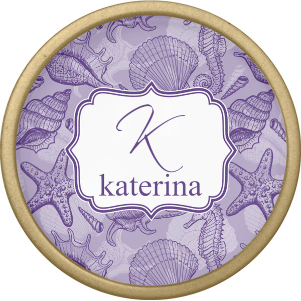 Sea Shells Cabinet Knob - Gold - Front