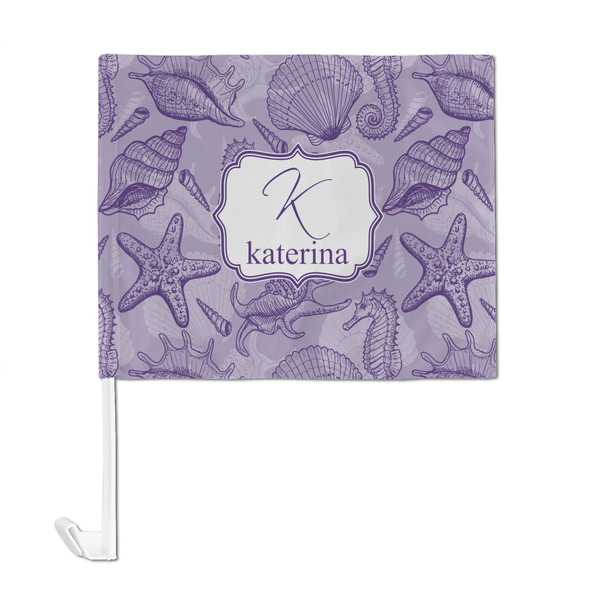 Sea Shells Car Flag - Large - FRONT