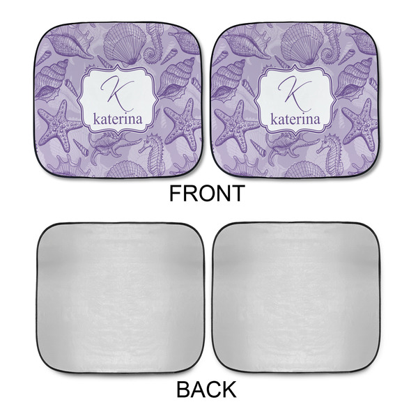 Sea Shells Car Sun Shades - APPROVAL