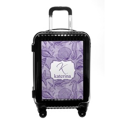 Sea Shells Carry On Hard Shell Suitcase (Personalized)