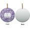 Sea Shells Ceramic Flat Ornament - Circle Front & Back (APPROVAL)
