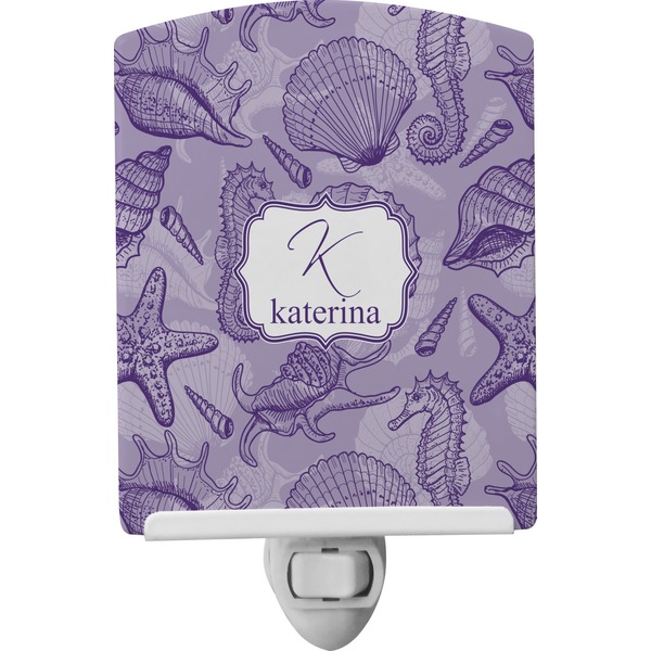 Custom Sea Shells Ceramic Night Light (Personalized)