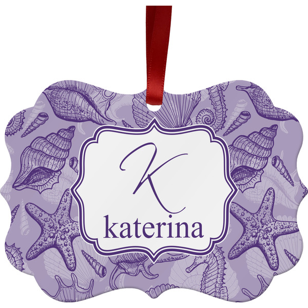 Sea Shells Christmas Ornament (Front View)