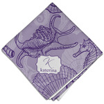 Sea Shells Cloth Dinner Napkin - Single w/ Name and Initial