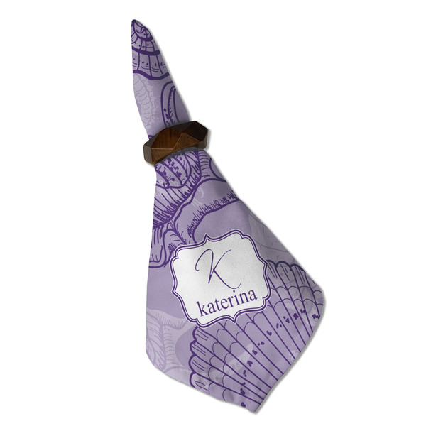 Sea Shells Cloth Napkins - Personalized Dinner (Folded in Ring) (MAIN)