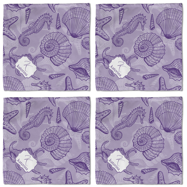 Sea Shells Cloth Napkins - Personalized Lunch (APPROVAL) Set of 4