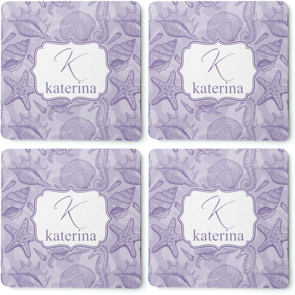 Sea Shells Coaster Rubber Back - Apvl