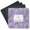Sea Shells Square Rubber Backed Coasters - Set of 4 (Personalized)