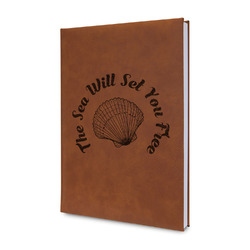 Sea Shells Leatherette Journal - Double Sided (Personalized)