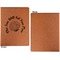 Sea Shells Cognac Leatherette Portfolios with Notepad - Large - Single Sided - Apvl