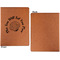 Sea Shells Cognac Leatherette Portfolios with Notepad - Small - Single Sided- Apvl