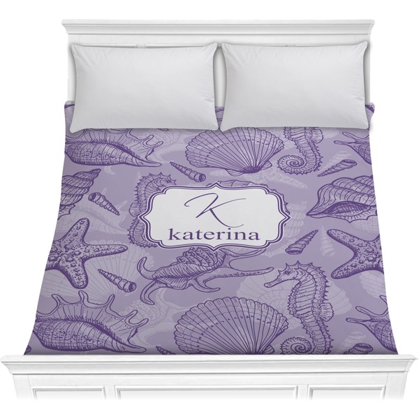 Custom Sea Shells Comforter - Full / Queen (Personalized)