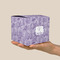 Sea Shells Cube Favor Gift Box - On Hand - Scale View