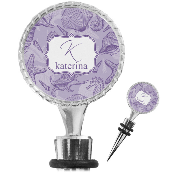 Custom Sea Shells Wine Bottle Stopper (Personalized)