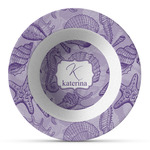 Sea Shells Plastic Bowl - Microwave Safe - Composite Polymer (Personalized)