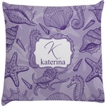 Sea Shells Decorative Pillow Case (Personalized)
