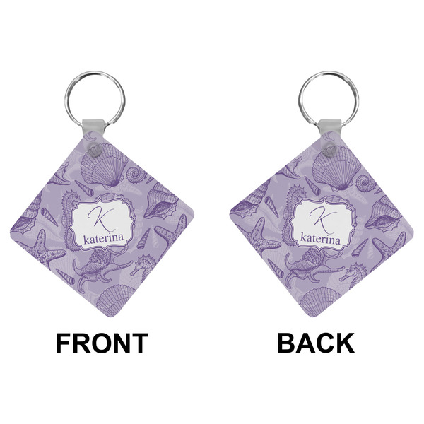 Sea Shells Diamond Keychain (Front + Back)