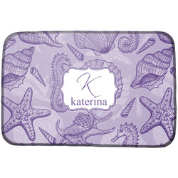 Sea Shells Dish Drying Mat w/ Name and Initial