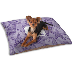 Sea Shells Dog Bed - Small w/ Name and Initial