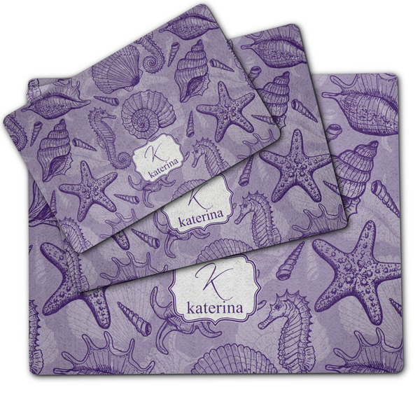 Sea Shells Dog Food Mat - MAIN (sm, med, lrg)