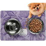 Sea Shells Dog Food Mat - Small w/ Name and Initial