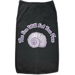 Sea Shells Black Pet Shirt - L (Personalized)