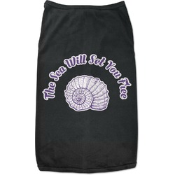 Sea Shells Black Pet Shirt (Personalized)