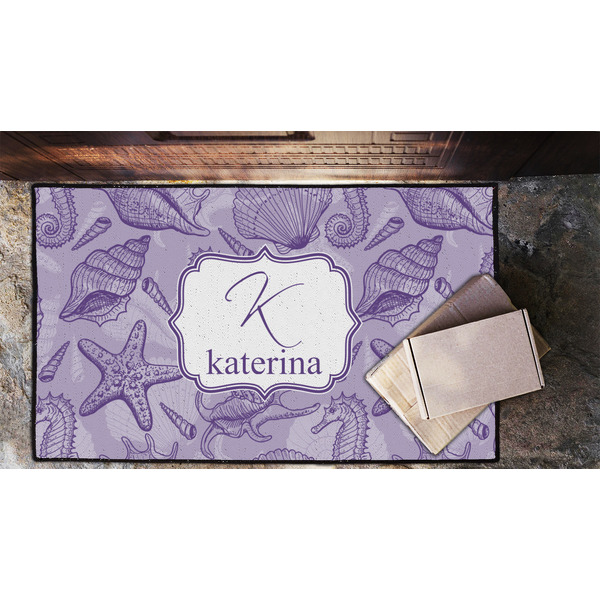 Sea Shells Door Mat - LIFESTYLE (Lrg)