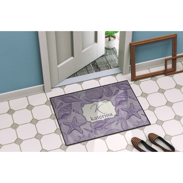 Sea Shells Door Mat Lifestyle