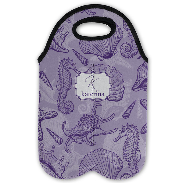 Sea Shells Double Wine Tote - Flat (new)