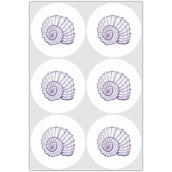 Sea Shells Drink Topper - Large - Set of 6