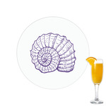 Sea Shells Printed Drink Topper - 2.15"