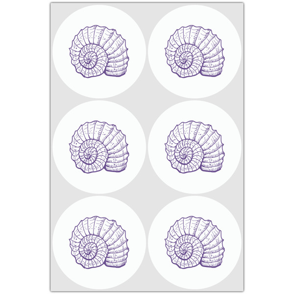 Sea Shells Drink Topper - XLarge - Set of 6