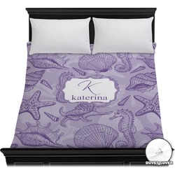 Sea Shells Duvet Cover - Full / Queen (Personalized)