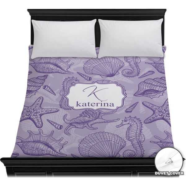 Custom Sea Shells Duvet Cover - Full / Queen (Personalized)